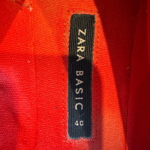 Red pointed toe flats with bow - Picture 3 of 3